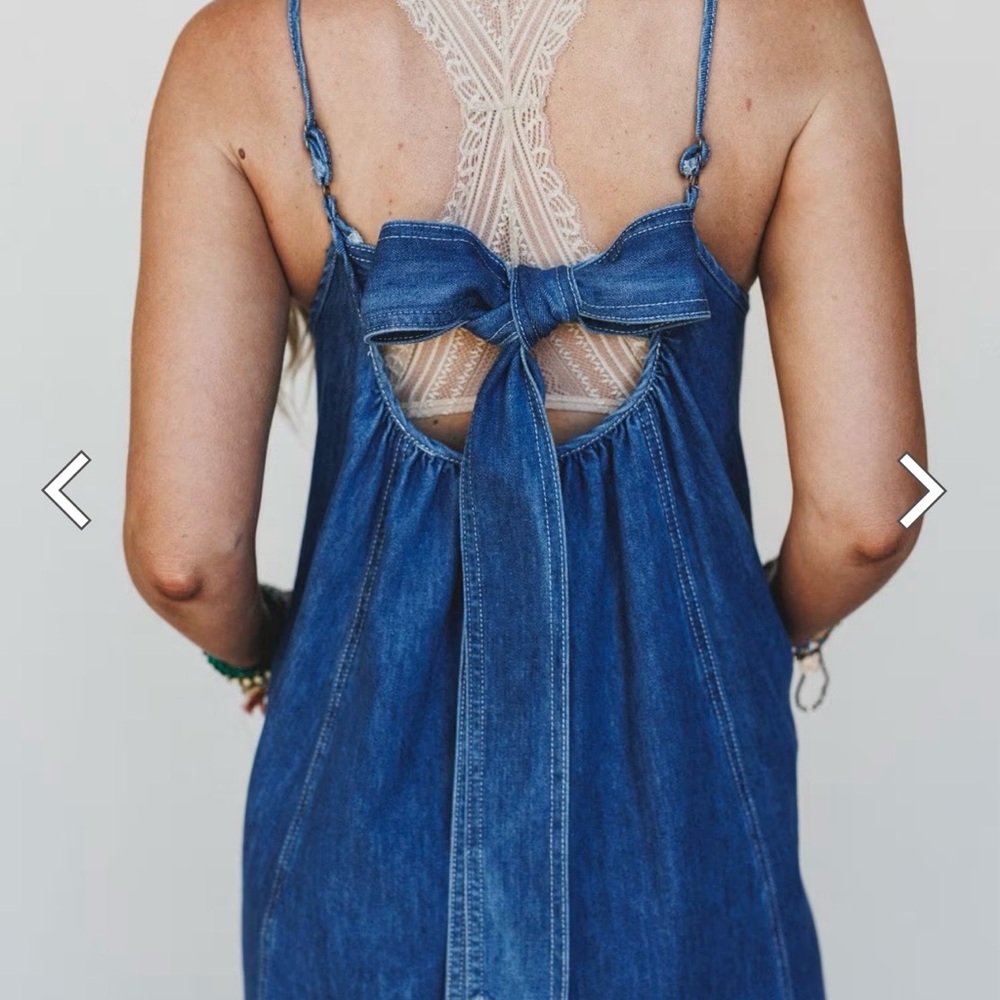 Denim Maxi Dress - Picture 3 of 13